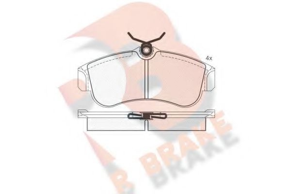 Комплект тормозных колодок, дисковый тормоз RB0803 R BRAKE