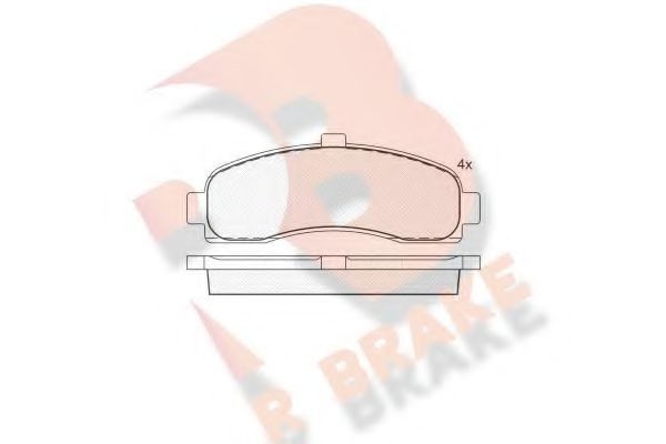 Комплект тормозных колодок, дисковый тормоз RB0922 R BRAKE