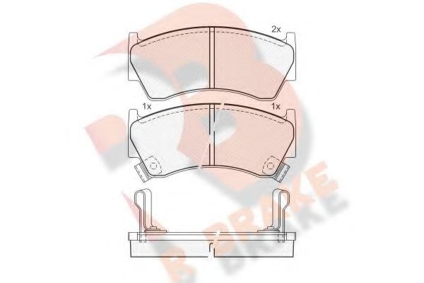 Комплект тормозных колодок, дисковый тормоз RB1094 R BRAKE
