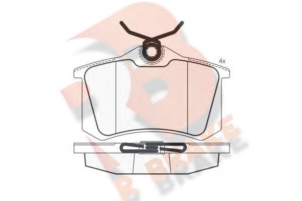 Комплект тормозных колодок, дисковый тормоз RB1650 R BRAKE
