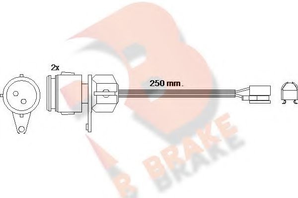 Сигнализатор, износ тормозных колодок 610237RB R BRAKE