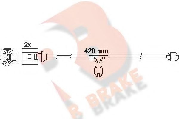 Сигнализатор, износ тормозных колодок 610476RB R BRAKE