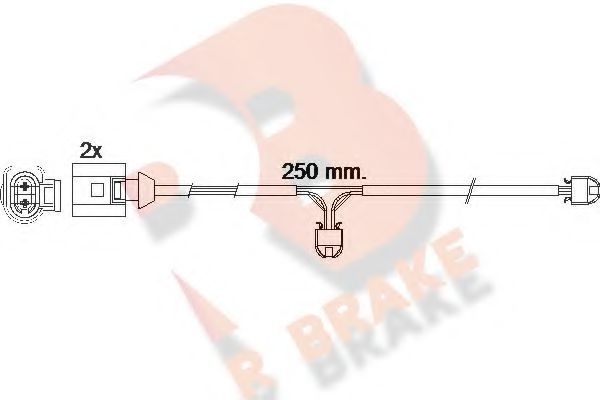 Сигнализатор, износ тормозных колодок 610477RB R BRAKE